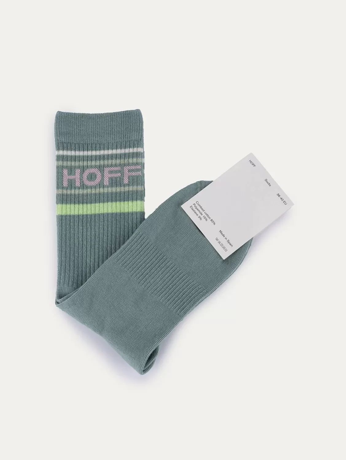 Mujer HOFF Calcetin Logo Menta