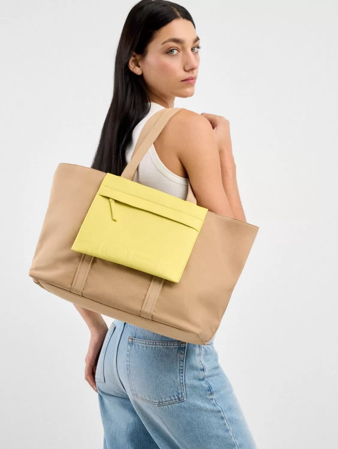 Mujer HOFF Shopper Nylon Daily Camel